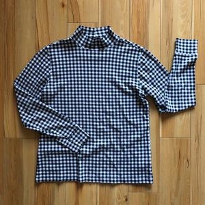 Lands’ End Checkered long sleeve